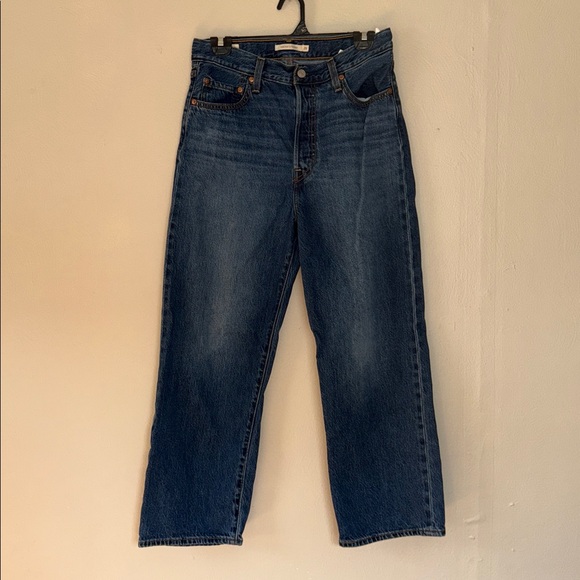Levi's ribcage straight 29 Blue Denim Jeans - Picture 3 of 10